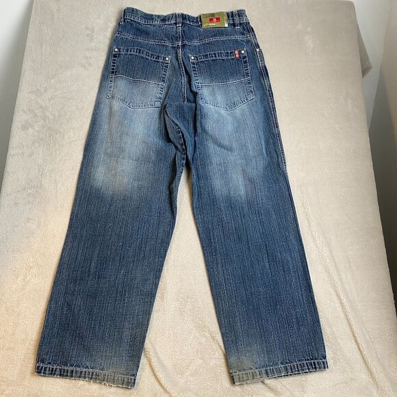 Southpole Mens Jeans Size 36 Relaxed Fit Blue Denim - Picture 10 of 16
